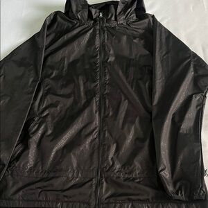 Layers Black Hooded Jacket. Lightweight . Size L.
